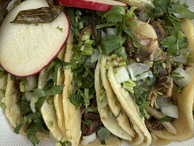 Tacos El Bronco food